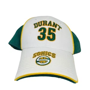 Sombrero Seattle Sonics #35 Durant Correa de tela Trasera Algodón Talla Única Drew Pearson Casi Nuevo - Imagen 1 de 5