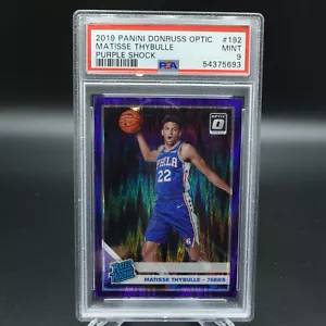 PSA 9 MINT 2019 NBA DONRUSS OPTIC MATISSE THYBULLE PURPLE SHOCK ROOKIE CARD #192 - Bild 1 von 2