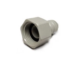 Female BSP Tap to Push Fit Adapter | 1/2" BSP x 1/4" Push Fit | DMFit AFAB0407C - Picture 1 of 1