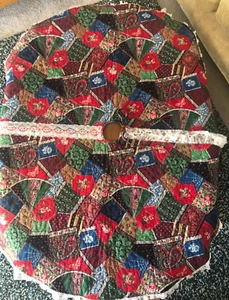 Selbstgemachter Patchwork gesteppter Weihnachtsbaum Rock - Bild 1 von 12