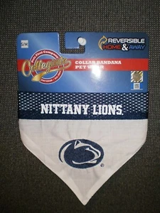 Penn State University Pet Wear DOG COLLAR BANDANA, Home  Away, Size S/M, NWT!  - Picture 1 of 2