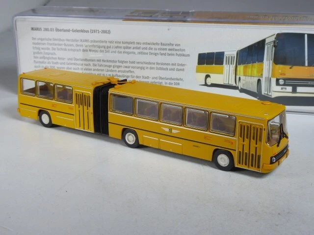 (KI-04-39) Brekina SoMo Ikarus 280.03 Gelenkbus Verkehrsbetr. Dresden, 1:87 OVP - Bild 1 von 1