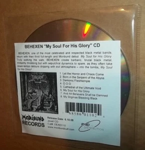 Behexen My Soul For His Glory cd Moribund Records 2008 promo - Picture 1 of 2