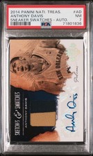 2014 Court Kings Sketches and Swatches Autographs Patch Anthony Davis /25 PSA 7