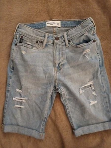 Abercrombie Kids Size 11-12 Bermuda Shorts Cuffed Hem - Picture 1 of 7