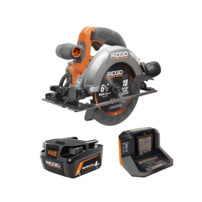 RIDG18V Subcompact Brushless Cordless 6-1/2 In. Circular Saw Kit with 4.0 Ah MAX Foto 1 de 4