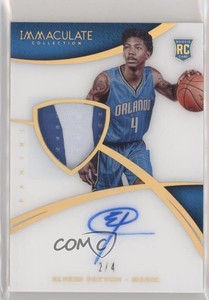 2014 Panini Immaculate Jersey Number /4 Elfrid Payton RPA Rookie Patch Auto RC
