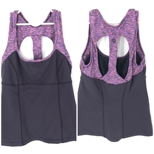 Prana Breathe Marla Tank Top Womens XS Racerback Purple Workout Yoga Outdoor - Picture 1 of 6