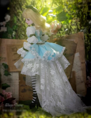 New Dress BJD clothes Wig Hair shoes For 1/4 BJD Doll Alice A - Image 1 of 4
