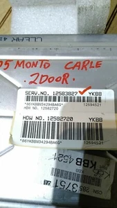 CHEVY MONTE CARLO/IMPALA 3.4 ECM/ECU ENGINE COMPUTER BRAIN 12583827 OE 2003-2005 - Foto 1 di 12