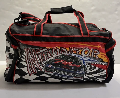 Vintage 90's Dale Earnhardt #3 The Intimidator Gym Bag Duffle NASCAR ADS Sports Cover
