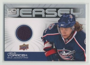 Jakub Voracek 2010-11 Upper Deck UD Game Jersey PATCH #GJ-JV Columbus Blue