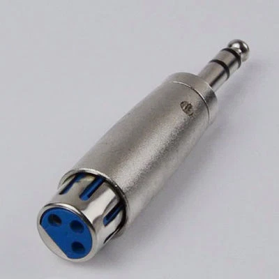 STEREO 6.35mm 1/4" Male Jack Plug to 3 Pin XLR Female Mic Audio Cable Adapter