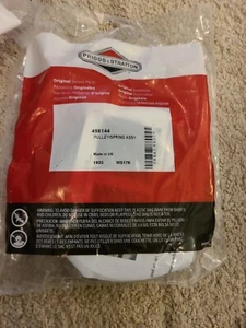 ORIGINAL OEM BRIGGS & STRATTON TEIL # 498144 RÜCKSTOSSRIEMENSCHEIBE/FEDER; QUANTENRÜCKSTOSS - Bild 1 von 2