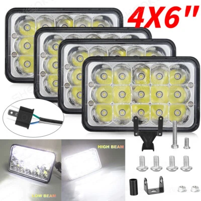 4PCS LED Headlights Headlamp 45W For BLIZZARD Snowplow Snow Plow 680LT 720LT 810 - Image 1 of 4