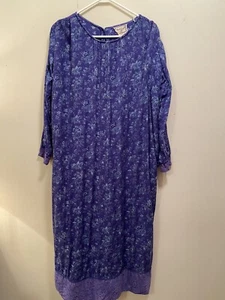 MAXI VESTIDO DE COLECCIÓN APRIL CORNELL COTTAGE CORE PRAIRIE BOTONES LAZOS TRASEROS MANGA L/XS - Imagen 1 de 12