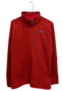 Patagonia Better Sweater Mens XL Red Quarter Zip Pullover Fleece Jacket 25522 - Picture 1 of 8