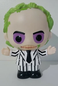 Monogram Cute 9" Beetle Juice Halloween Coin Bust Bank Figural Bank Beetlejuice - Picture 1 of 6