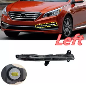 Left Side LED Daytime Running Light Fog Lamp DRL For Hyundai Sonata 2015-2017 - Picture 1 of 8