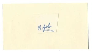 RON GILES NOTTINGHAMSHIRE CCC 1937-1959 RARE ORIGINAL AUTOGRAPH CUTTING - Picture 1 of 1