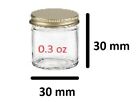12PCS Mason Glass Jars W/Lid for Gifts,Honey  0.3 oz, 0.7 oz, 2 oz, 3 oz, 3.7 oz