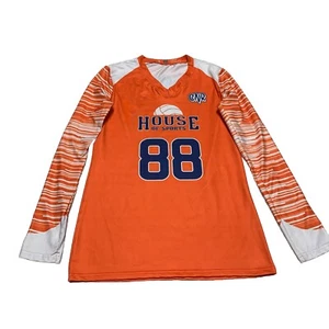 CNR Damengröße Small orangefarbenes Langarmshirt Training Pro Fit Kompression - Bild 1 von 9