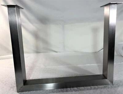 Tischgestell Edelstahl U-Form aus 100x60 Untergestell Tischuntergestell, 1 Stück - Bild 1 von 4