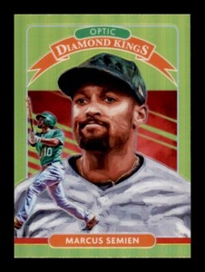 2020 Donruss Optic Diamond Kings Lime Green Prizm Marcus Semien #10 ID: 11769