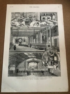 the graphic 1881 large print - the royal naval schools greenwich - Picture 1 of 4
