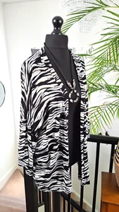 NEXT ladies Stretch jersey Kimono Jacket cardigan PLUS size L 18 20 22 XL loose - Picture 1 of 8