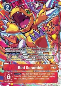 Red Scramble Alternate Art Foil - LM-027 NM - Digimon TCG - Picture 1 of 1