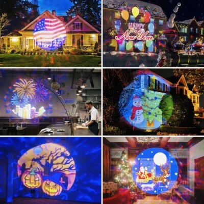 Wisely Multi Holiday Large House LED Logo Projector Christmas July 4th New Years - Image 1 of 4