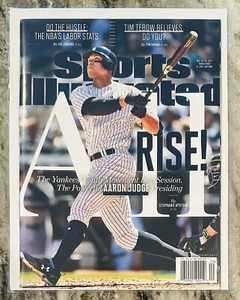 Aaron Judge NY Yankees Sports Illustrated Magazine All Rise May 2017 No Label - Picture 1 of 3