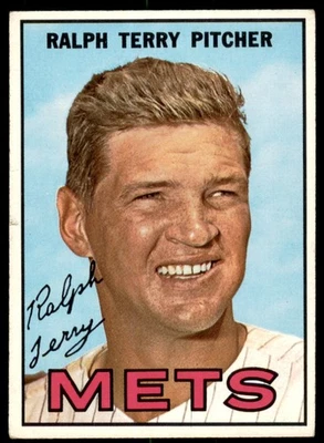 1967 Topps #59 RALPH TERRY   New York Mets  EX - Image 1 of 2