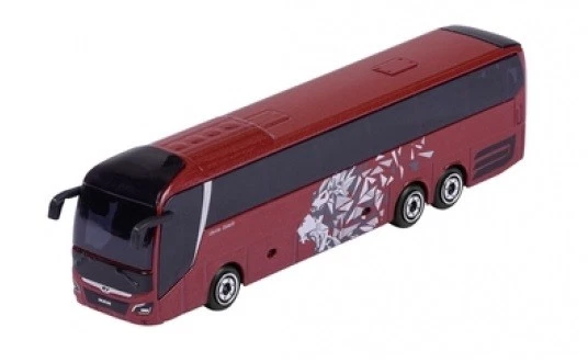 Majorette 8503002002 - City Man Bus Lion / Dark Red Metallic New - Image 1 of 1