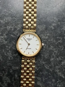 Tissot Stylist Ladies Watch D210.666 Gold Plated - Picture 1 of 9