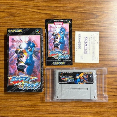 Rockman and Forte SFC Super Famicom CIB Box Manual Card Tested Japan - Image 1 of 4