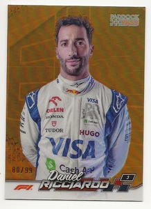 Daniel Ricciardo 2024 Topps Paddock Pass Fórmula 1 cromo naranja refractor/99 - Imagen 1 de 2