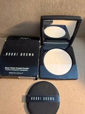 Bobbi Brown Sheer Finish Pressed Powder SOFT PORCELAIN 0.31oz/9g NIB Free Ship - Image 1 of 3