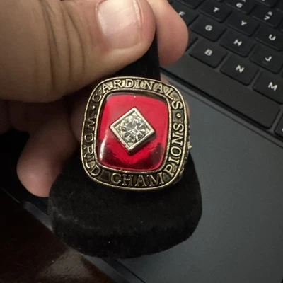Anillo Campeonato Serie Mundial Cardenales de San Luis 1982🇺🇸 ENVÍO Foto 1 de 4