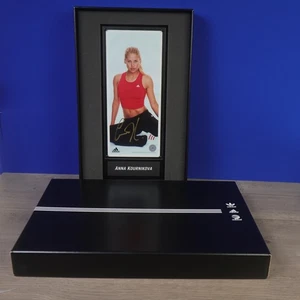 ANNA KOURNIKOVA HANDSIGNIERTE Plakette ADIDAS COA gerahmt limitierte Auflage /100 TENNIS Foto - Bild 1 von 4
