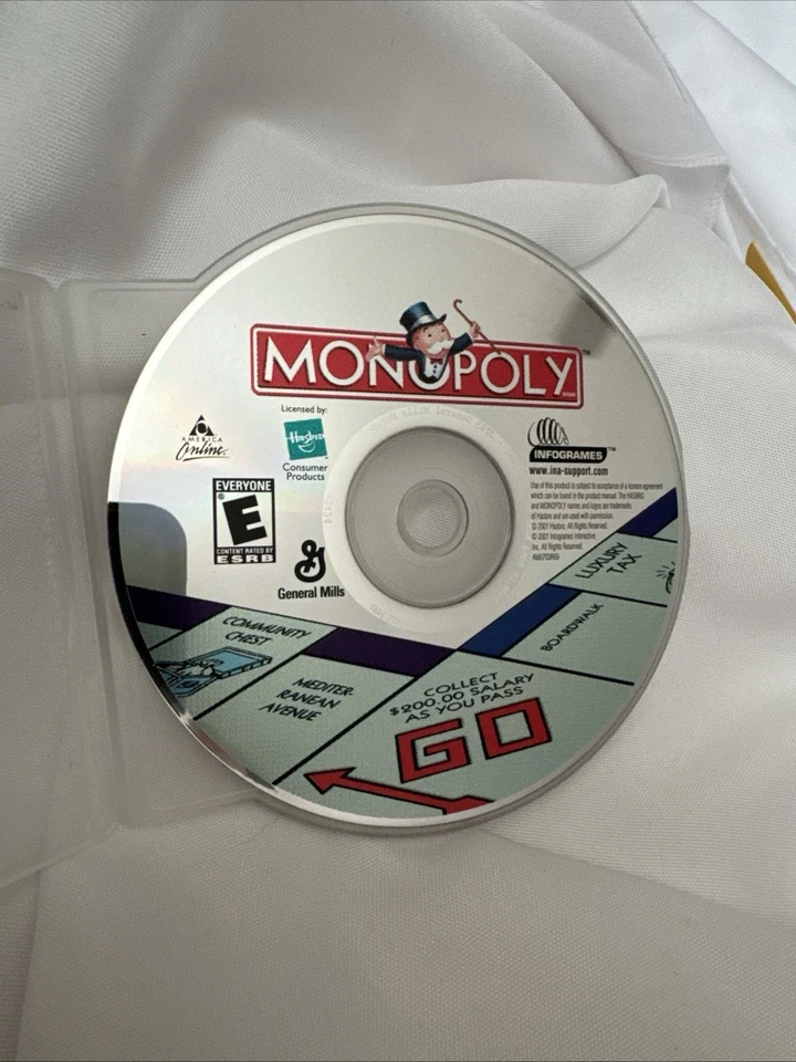Hasbro Monopoly 2001 PC CD-ROM Computer Game - Image 1 of 1