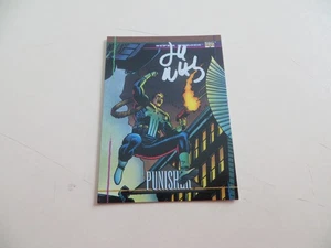 1993 VINTAGE MARVEL UNIVERSE IV CARD PUNISHER SIGNED BY LEE WEEKS, WITH POA - Picture 1 of 2