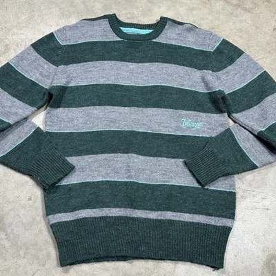 Vintage Billabong Men's Knit Wool Blend Sweater Logo Striped Size Large - Image 1 of 4