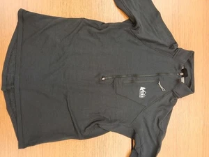 Pile REI Co-op donna 1/4 zip taglia Xsmall Polartec griglia nero - Foto 1 di 12