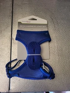 GOOD2GO Blue Mesh Harness Lead Set For Cats (NEW) - Picture 1 of 3