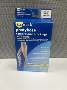 Sunmark Pantyhose compression stockings 8-15 mmHg MEDIUM BEIGE # 3455730 - Picture 1 of 2