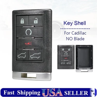 Para Cadillac Escalade ESV EXT 2007-2014 Mando a distancia Llavero Carcasa Estuche 6 botones Foto 1 de 4