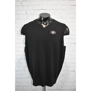 Cutter & Buck University Georgia Sweater Vest Mens Size XL Dawgs UGA Bulldogs - Picture 1 of 6