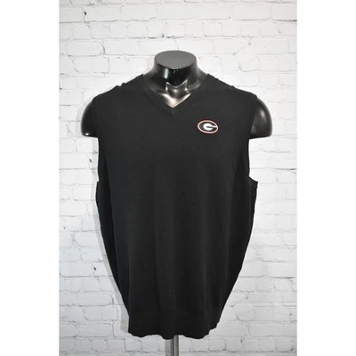 Cutter & Buck University Georgia Sweater Vest Mens Size XL Dawgs UGA Bulldogs - Image 1 of 4